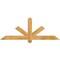 Ekena Millwork Kennewick Rough Sawn Timber Gable Bracket, Western Red Cedar, 60"W x 22"H x 4"D x 4"F, 9/12 Pitch GBW060X22X0404KEN00RWR - alternate 1